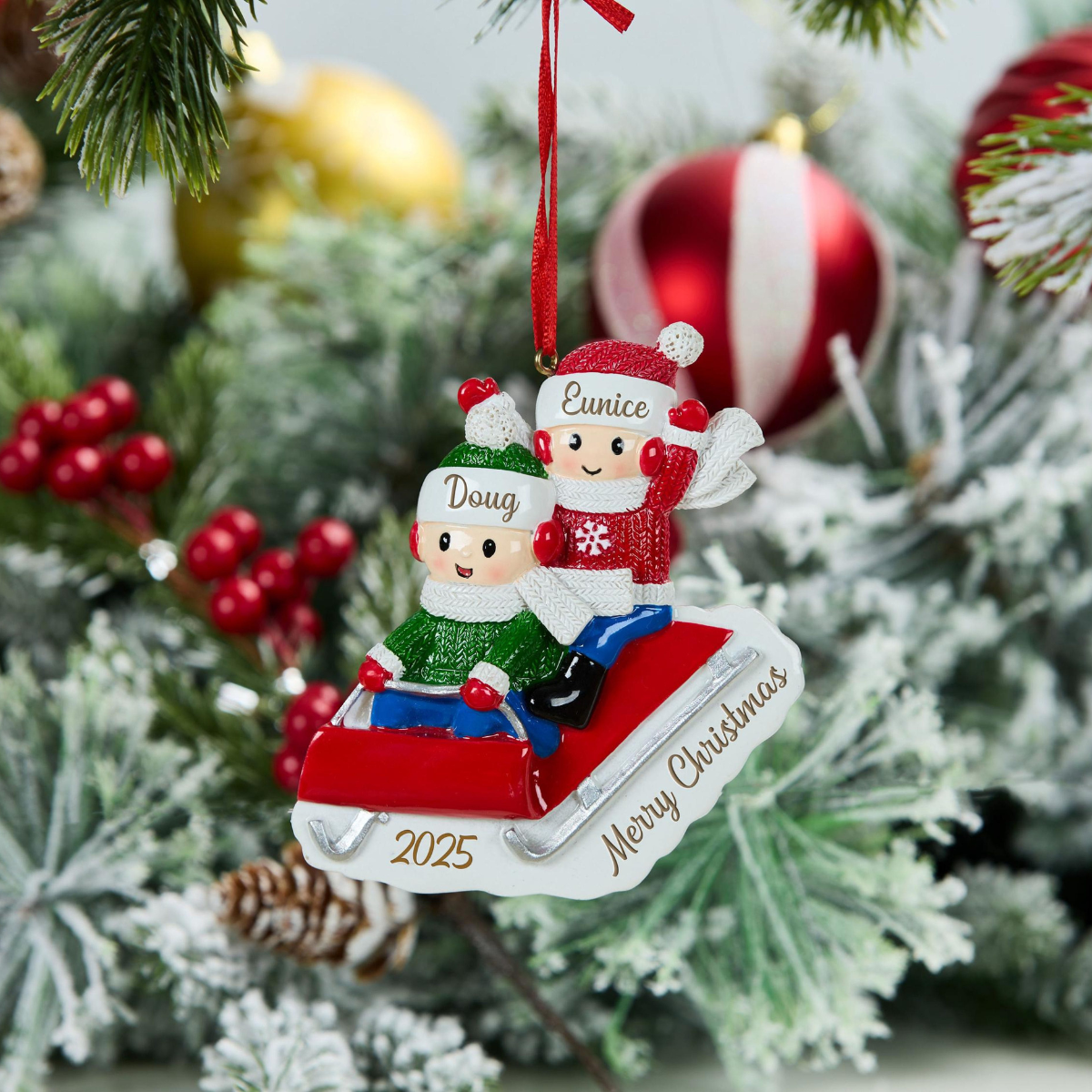 Personalized Family Ornament 2025, Family Keepsake Ornament, Tree Family Christmas Ornament, Family Christmas Gift, Family Holiday Gift