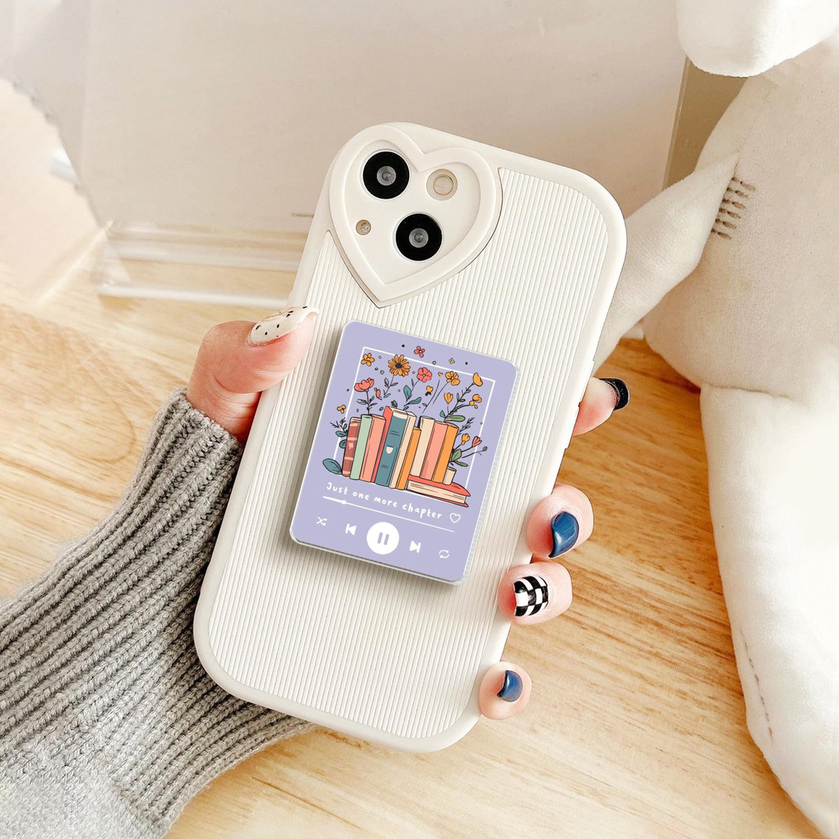 Just One More Chapter Phone Grip, Bookish Grips, Book Lover Popsocket, Phone Accessory, Bookish Accessory, Book Gift, Book Club Gift