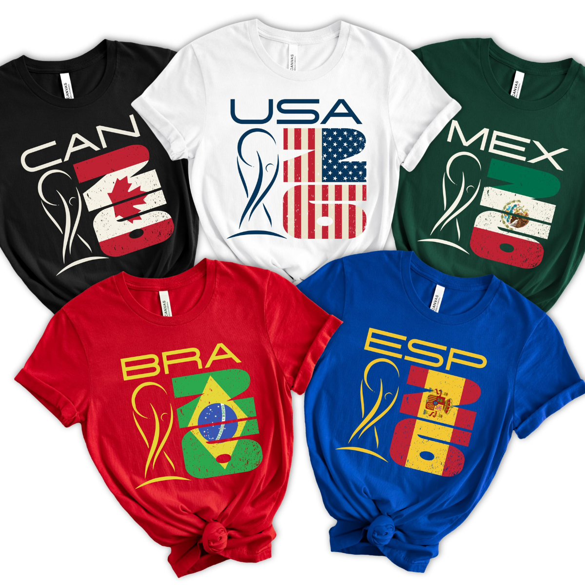 2026 Soccer Fan Shirt, Any Country Flag 26 Tee, Custom Country Code Shirt, International Football Tournament Fan Gift, World Soccer 2026 Tee