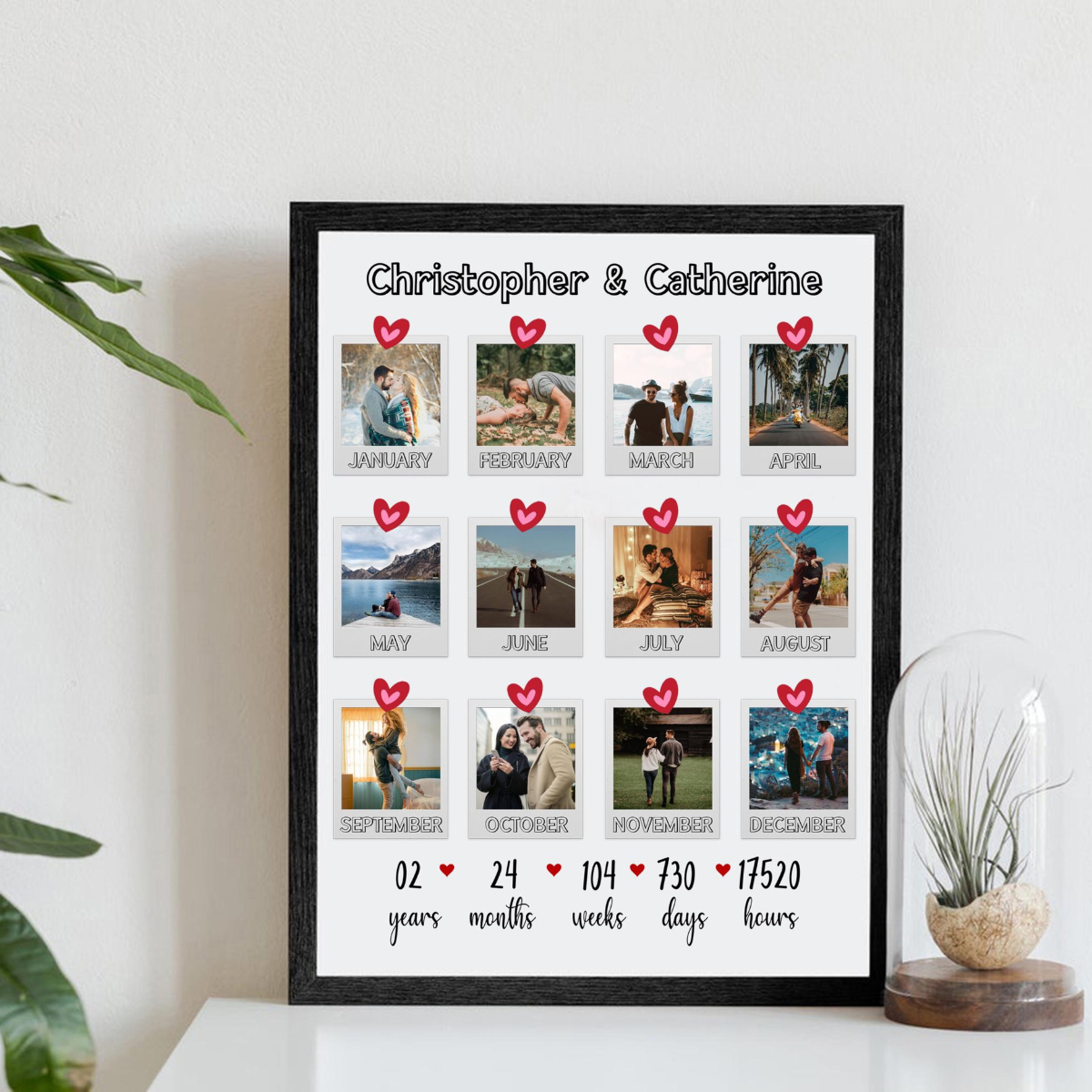 Second Anniversary Gifts, Second Wedding Anniversary, Second Year Wedding Anniversary Gift, 2nd Anniversary Gift, Dating Anniversary for Him