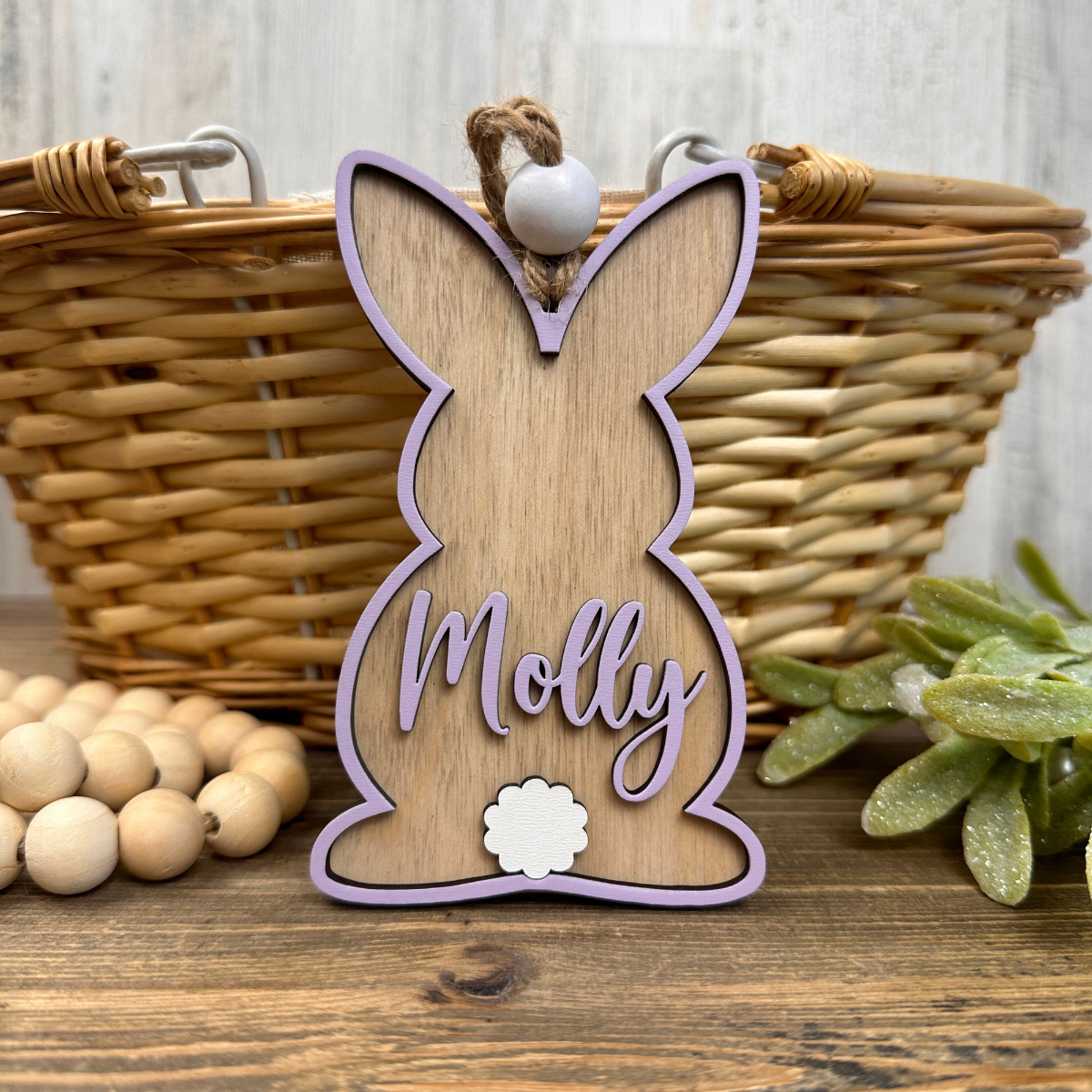 Custom 3D Easter Tag, Custom Easter Basket Tag, Personalized Easter Tag, Easter Bunny Name Tag, Easter Place Card, Spring Name Tag, Easter