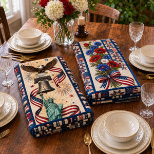 USA 250th Anniversary Table Runner, Patriotic America 1776-2026 Table Decor, Independence Day Dining Table Runner, Americana Home Decoration