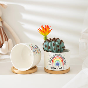 Custom Teacher Plant Pot, Teacher Appreciation Gifts, Thank You Gift For Teacher, Succulent Planter, Teacher Gift, Back to School Gift