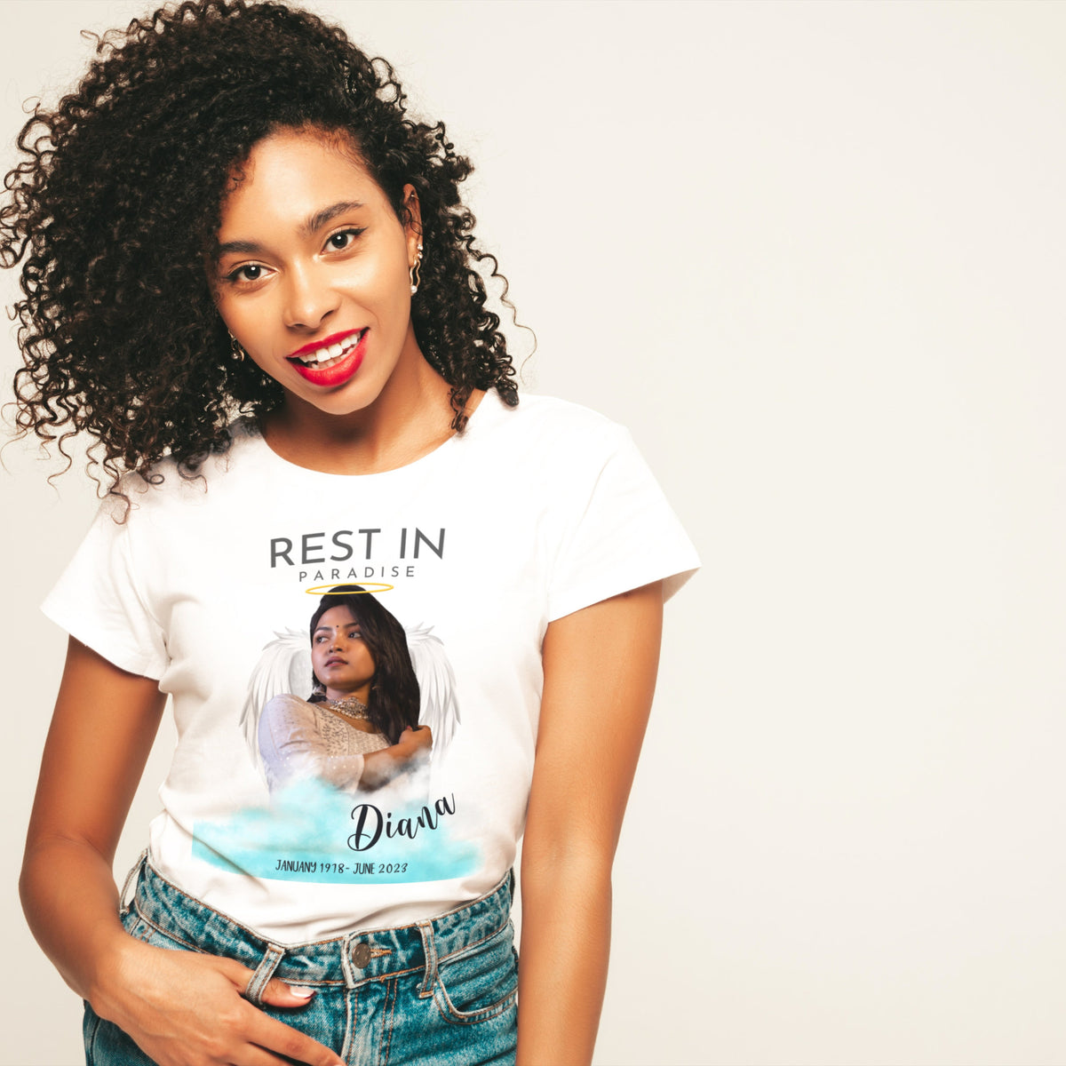 Rest In Paradise - Personalized Shirt - Memorial Gift, In Loving Memory Shirt