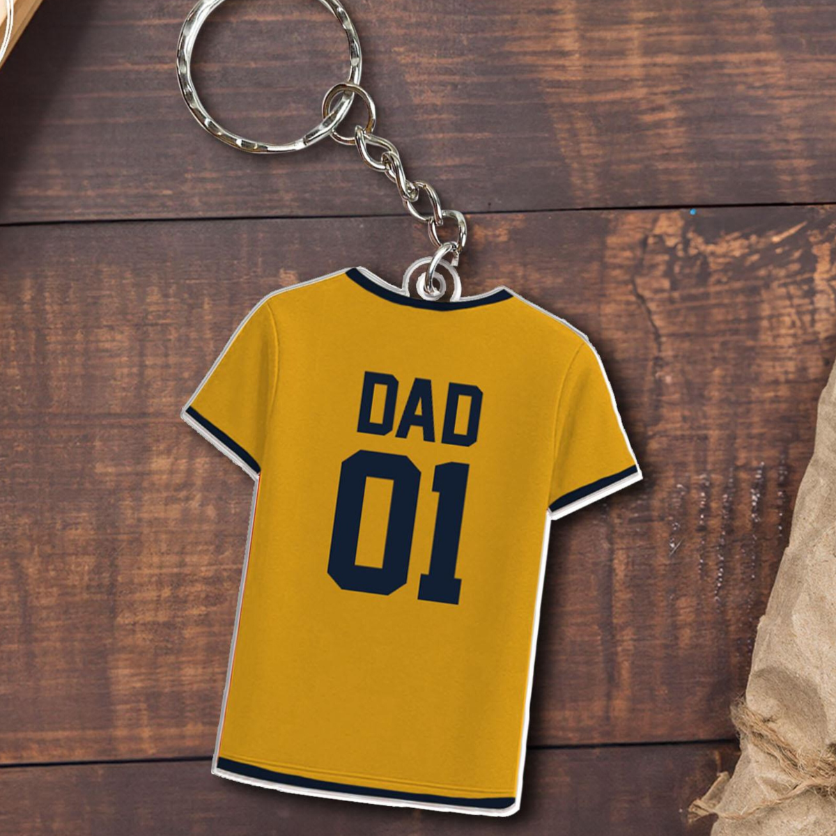 Personalized Soccer Keychain For Dad, Custom Dad Keychain With Kids Names Charm, Soccer Lover Gifts, Father's Day Gift, Sport Keyrings