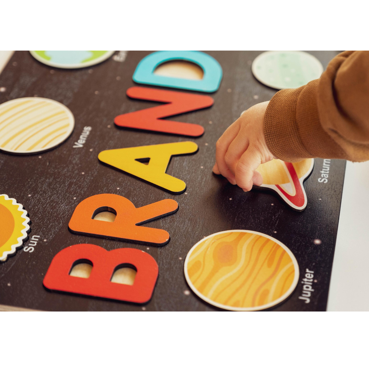 Solar System Wooden name puzzle, Baby Name Puzzle, 1st Birthday Gift For Kids, Baby Shower Gift, Nursery Decor, Easter Gift for kids