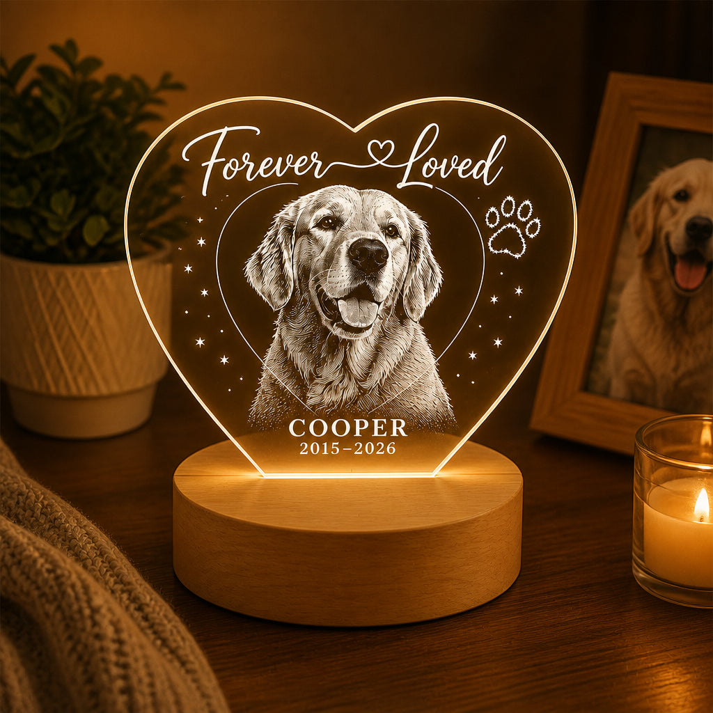 Pet Memorial LED Night Light — Forever Loved (Photo + Name + Years) - Personalized 3D LED Light Wooden Base 9a023c4d-6f45-493a-92ba-0ad91eedd75f.jpg