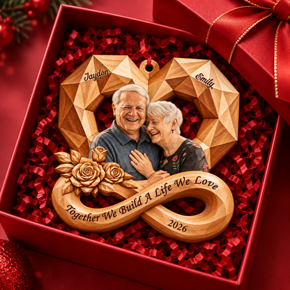 Anniversary Gift For Couples - Personalized Custom Photo Infinity Rose Heart Wooden Ornament 9a091878-531c-403e-a9cc-fbdc04b54134-banner.png
