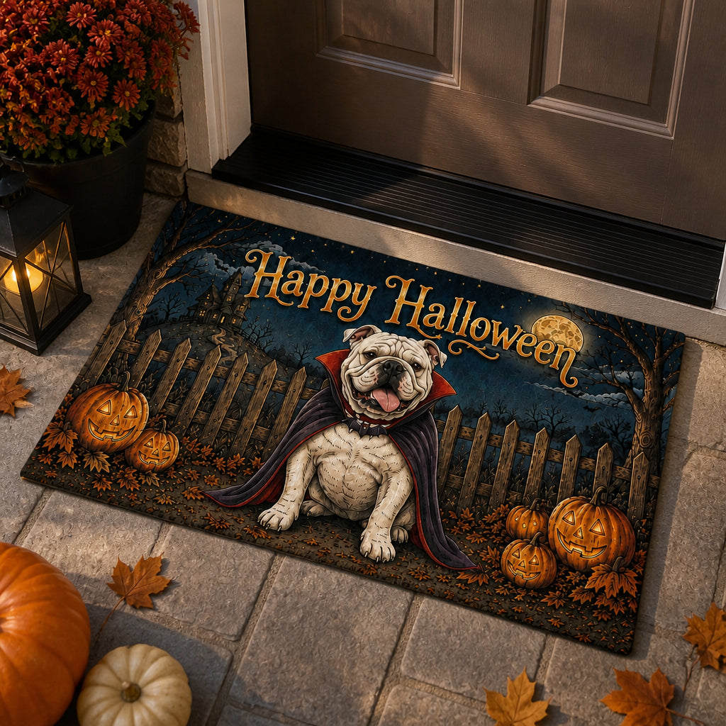 Happy Halloween Custom Pet Portrait Doormat - Doormat 9a0cc4ab-399b-4884-ab93-969d37e31511.jpg