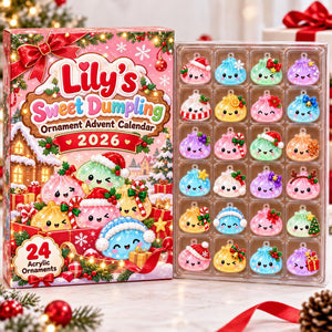 Personalized Dumpling Advent Calendar 2026, 24 Acrylic Kawaii Ornaments, Cute Christmas Countdown Gift for Kids, Custom Name Holiday Box John 9a2a5a7f-84df-4954-ad76-d497a56fd8ec-il_1588xN.8582217748_o2dq.jpg