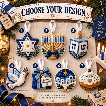 Hanukkah Felt Ornament: Blue Menorah, Dreidel, Star of David Jewish Decor, Christmas Gift, Birthday Gift 9a38e943-3c84-45d2-ad83-50265634fd6e-j1_converted.png