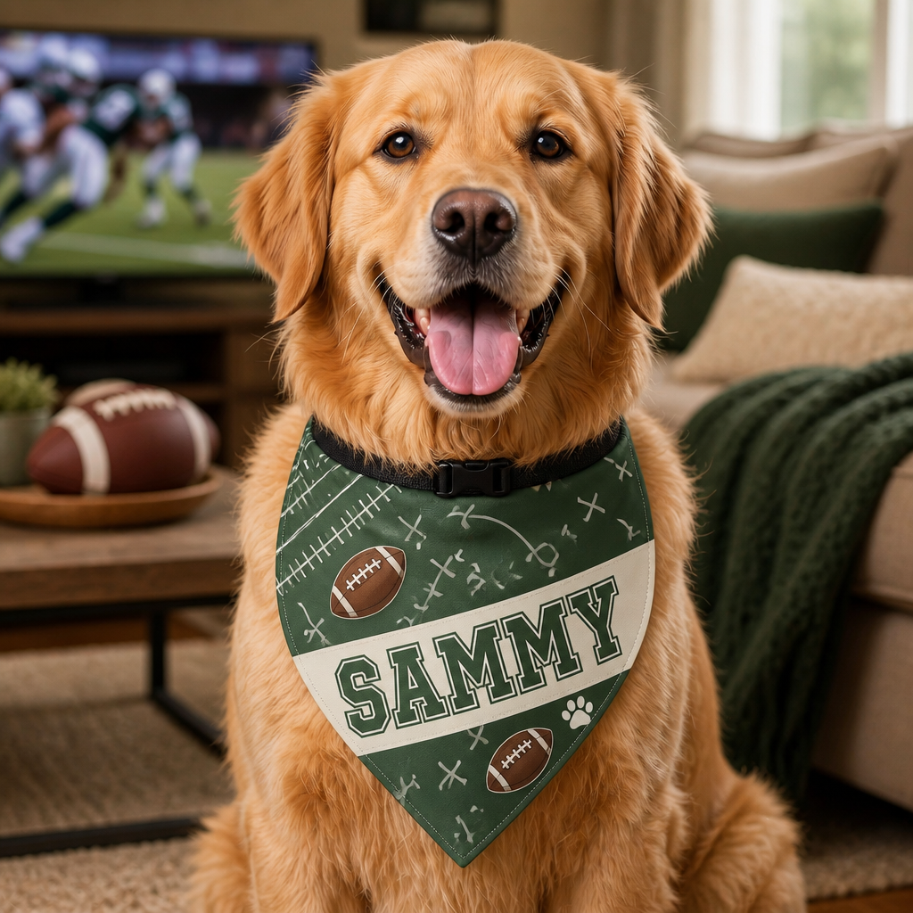 Personalized Football Game Day Dog Bandana - Personalized Pet Bandana Collar With Adjustable Buckle 9a3df616-c952-4d0c-ad97-e55f07760f22.png