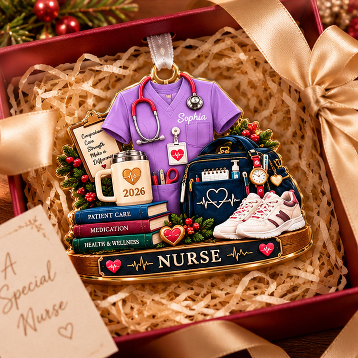 Personalized Nurse Christmas Ornament – Custom Name & Year, Nurse Scrubs & Stethoscope Ornament, RN Appreciation Gift, Nursing Christmas Gift for Her 9a58c580-1c6b-402c-8bdd-7d6456131c26-03_Nurse_Lavender_Gift_Box.jpg