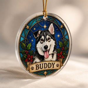 Custom Stained-Glass Pet Portrait Ornament – Name Plate - Personalized Transparent Acrylic Ornament 9a697db4-e252-4c7d-9817-2e6ba648dda0.jpg