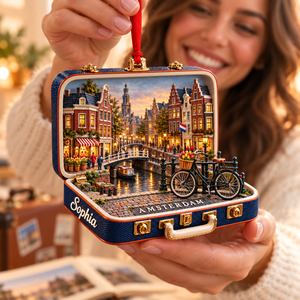Personalized 3D Amsterdam Canal Suitcase Christmas Ornament – Snowy Winter Night, Netherlands Travel Souvenir & Gift for Amsterdam Lovers 9a7a21b9-c52c-43cd-a4b3-1771b8487ab8-Sophia-s-Amsterdam-Keepsake-2.png