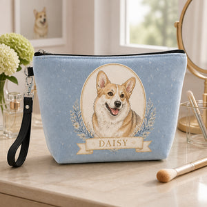Custom Pet Portrait Makeup Bag – Photo to Watercolor with Name - Personalized Velvet Makeup Bag 9a7b5a56-34f6-4f07-81c0-d9dc5e402017.jpg