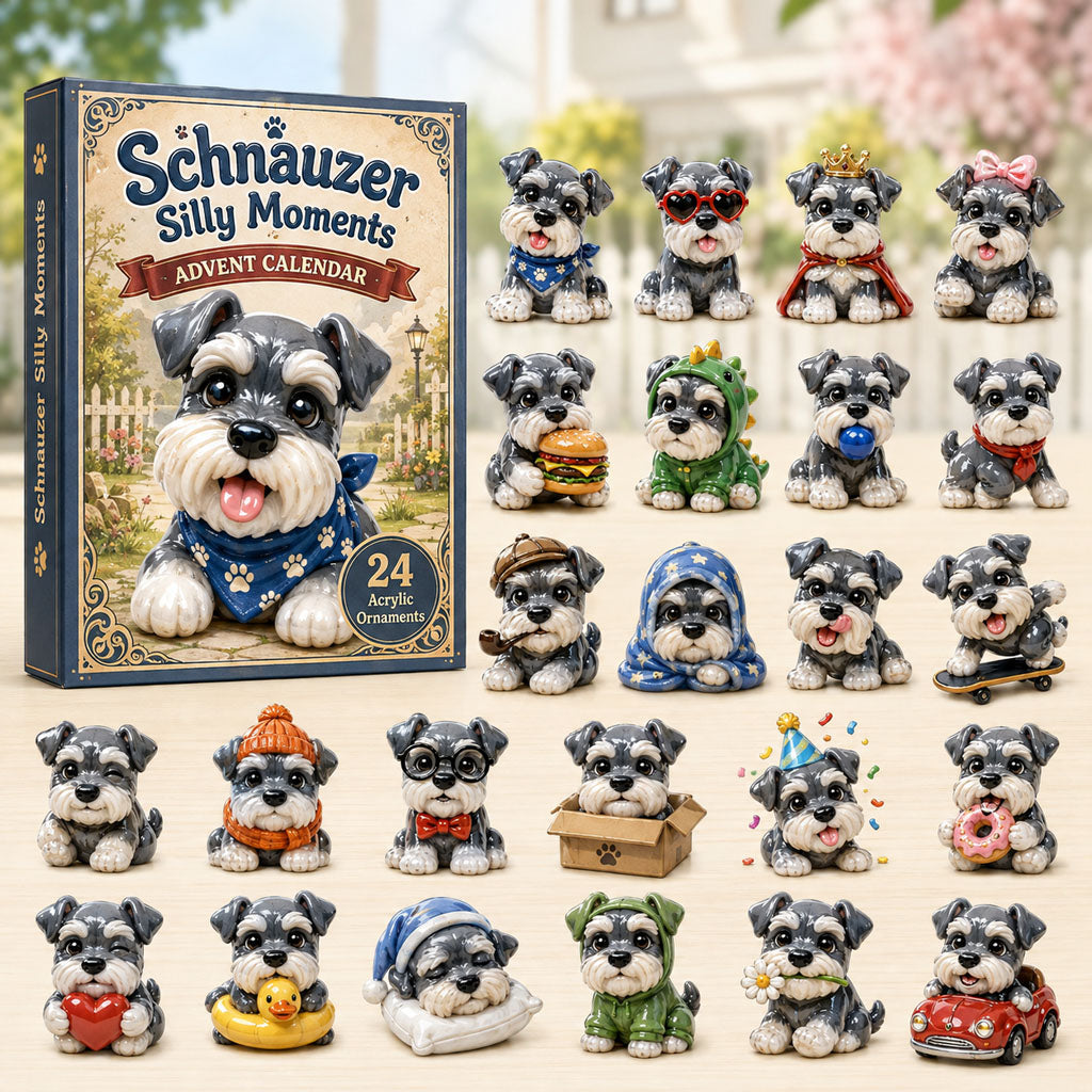 Schnauzer Silly Moments Advent Calendar 2026 - 24-Day Festive Countdown, Acrylic Charms Blind Box - Gift For Schnauzer Lovers 9a7f7fcc-8f33-44a2-acf0-dce7d74195bb-schnauzer.jpg