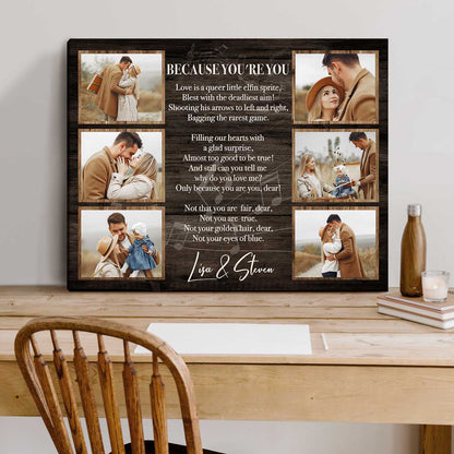 Personalized Song Lyrics for Wall Art, Gift for Wife Anniversary, Anniversary Song Lyrics Canvas, Romantic Valentines Day Presents
