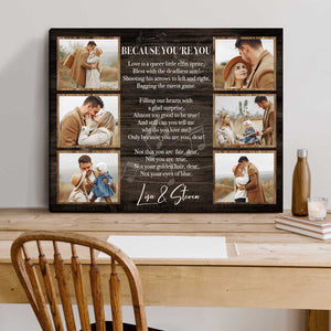 Personalized Song Lyrics for Wall Art, Gift for Wife Anniversary, Anniversary Song Lyrics Canvas, Romantic Valentines Day Presents
