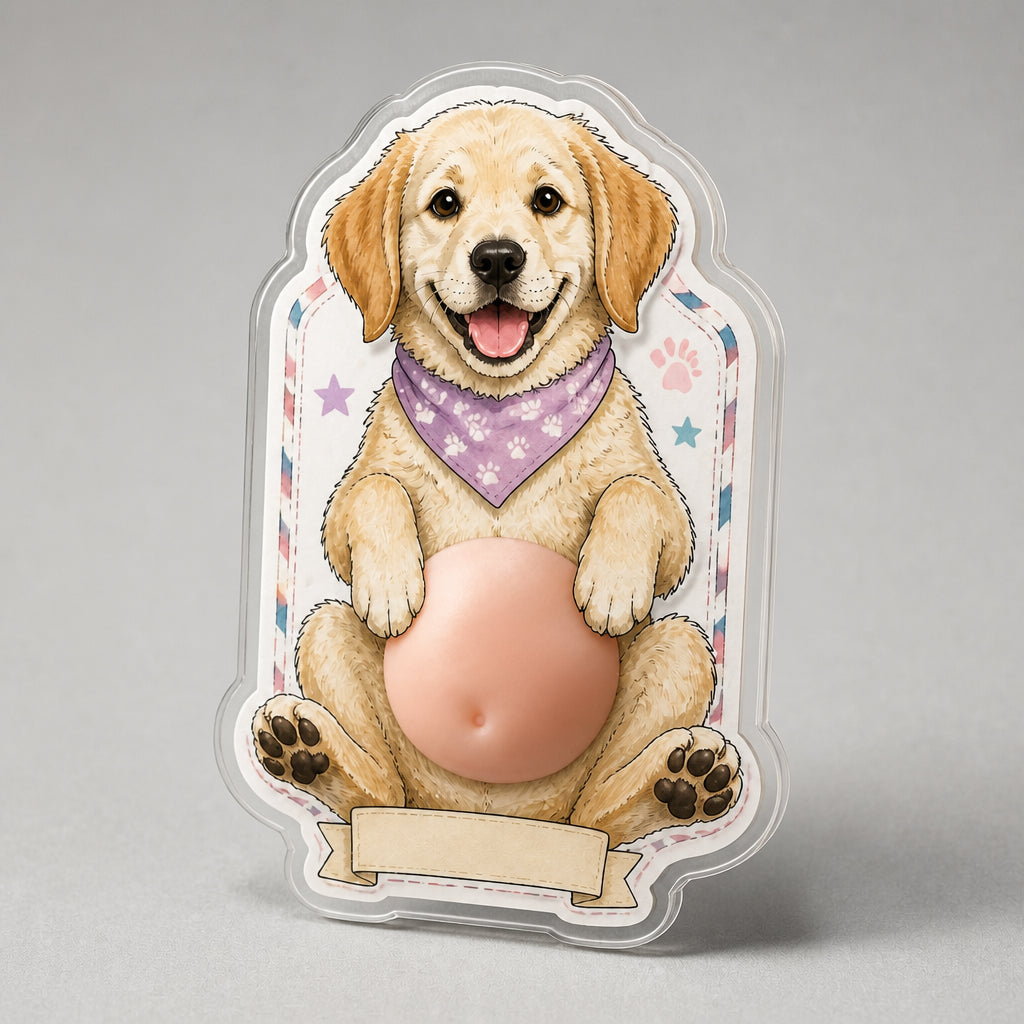 Custom Pet Stamp Portrait Magnet - Personalized Acrylic Refrigerator Magnet - Soft Rubber Belly 9aabbca0-e3d0-48f7-ba02-b50edd77c508.jpg
