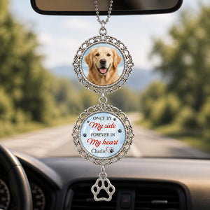 Pet Memorial Suncatcher – Once By My Side, Forever In My Heart (Photo + Name) - Personalized 1 Layered Suncatcher with Charm 9b0c655d-f280-40d8-8c1a-227879ad6d3d.jpg