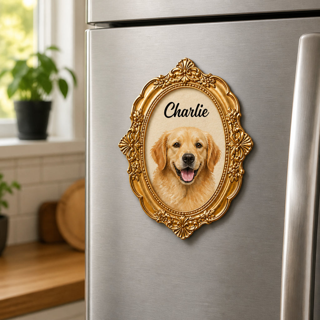 Cameo Pet Portrait Fridge Magnet - Personalized Custom Shape Fridge Magnet 9b1239c7-6204-4f35-bac7-4ab5bcc50ae8.jpg