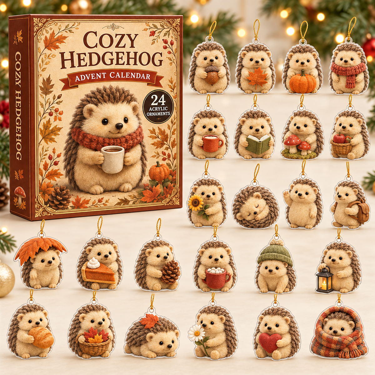 Cozy Hedgehog Advent Calendar 2026 - 24-Day Festive Countdown, Acrylic Charms Blind Box - Gift For Hedgehog Lovers 9b21df23-eda5-4721-986f-c4430a831ad7-hedgehog-box-charms.png