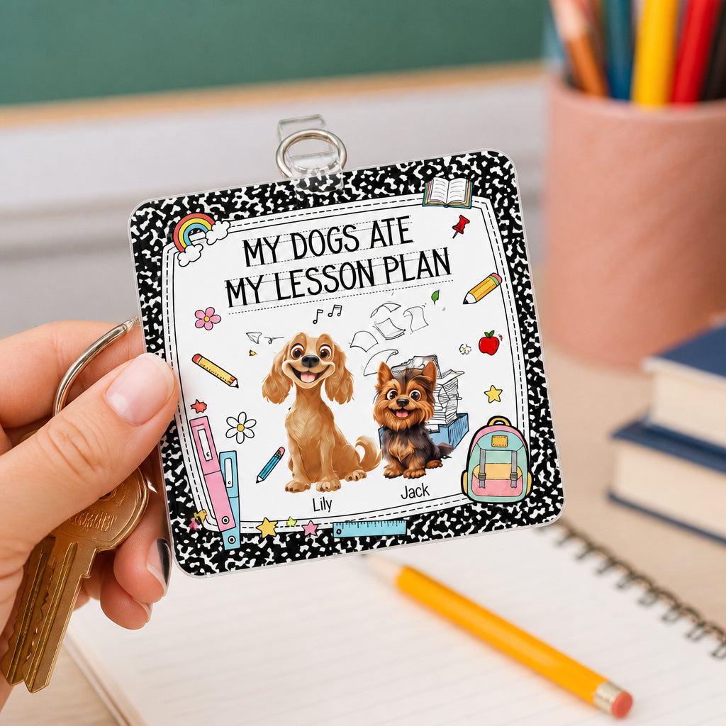Teacher Keychain – My Dogs Ate My Lesson Plan (2-Pet Cartoon Photo Tag) - Personalized Acrylic Tag Keychain 9b2cb6a7-ec8e-4ff5-87ea-266d613c2540.jpg