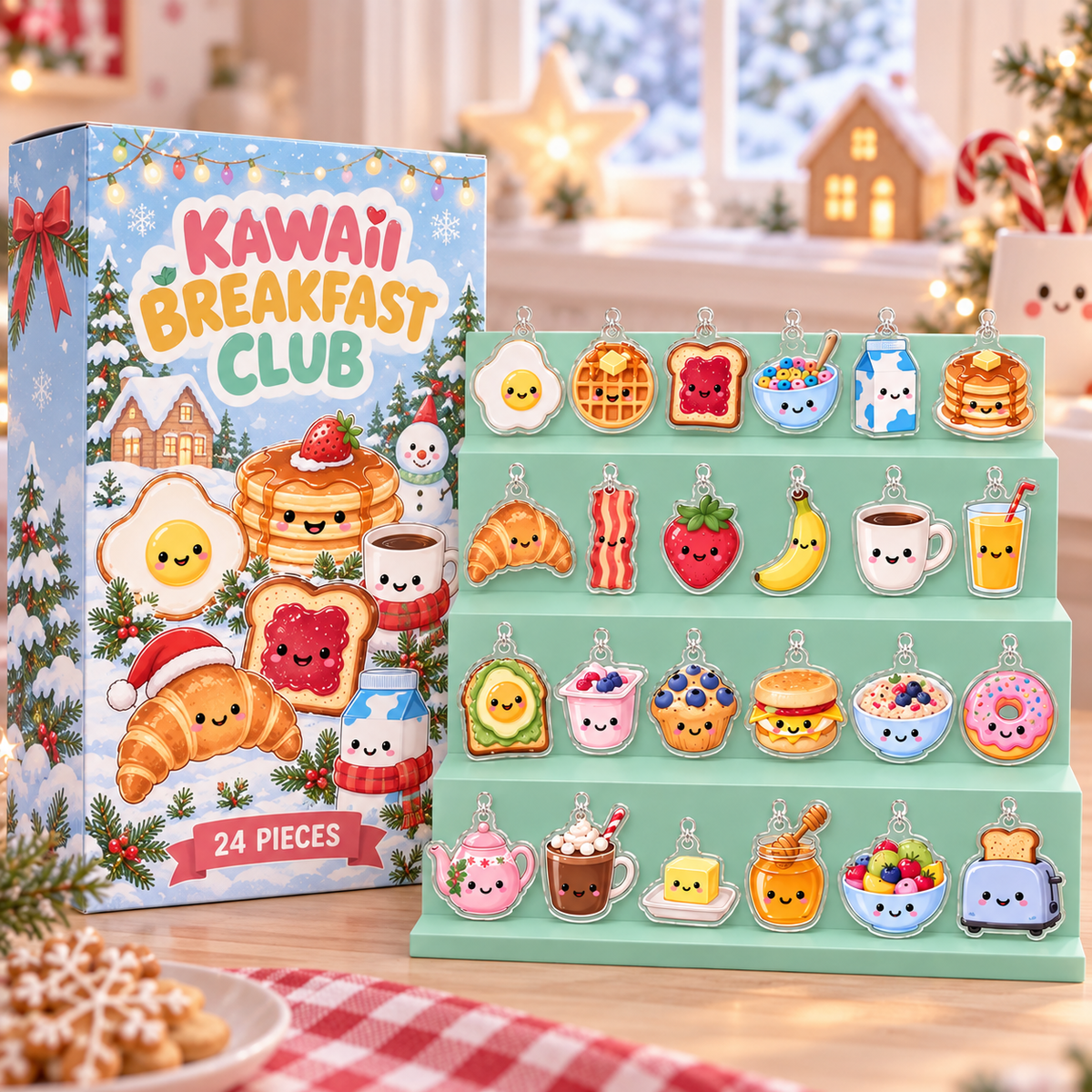 Kawaii Breakfast Advent Calendar with 24 Acrylic Charms, Cute Food 2D Christmas Ornaments, Mini Hanging Charm Set, Christmas Countdown Gift for Kids 9b34df6d-d5b4-4489-a998-a892c1f283b6-m-i-1.png