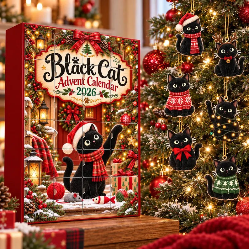 Black Cat Christmas Advent Calendar 2026, Christmas Gift for Cat Lovers, Cat Lover Gift, 24 Day Holiday Advent Calendar 9b3b89fd-20dc-4486-97f5-4a8ff9a6ad04--sds-1-.webp