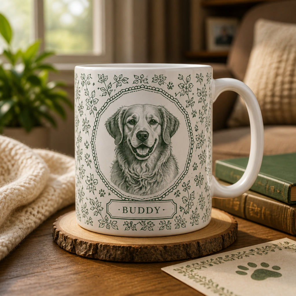 Custom Botanical Cameo Pet Portrait Mug - Personalized Mug 9b469201-d8a0-42ef-a758-fc8097a09e50.jpg