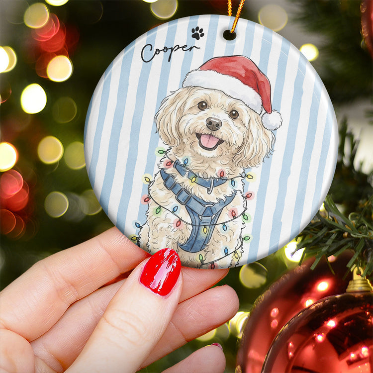 Custom Pet Christmas Watercolor Striped Pattern - Personalized Ornament 9b680645-b515-45d7-bca5-534593811b06-Custom-Pet-Christmas-Watercolor-Striped-Pattern-Personalized-Ornament_5.jpg