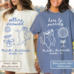 Getting Meowied Bachelorette Shirt: Funny Cat Lovers Bride Party Tee 9b7462ed-00f1-41ff-8f6c-42a72cc23999-4.jpg