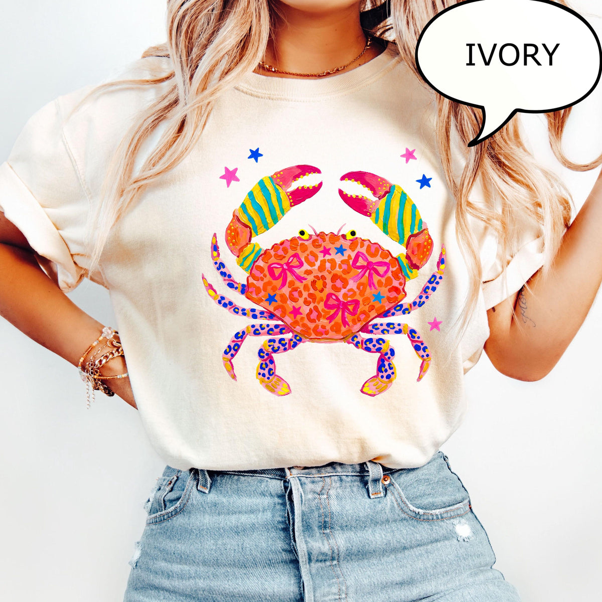 Comfort Colors® Cute Crab T-Shirt, Leopard Crab Shirt, Summer Shirt, Beach Vacation Shirt, Summer Crab Shirt 9b99a91a-dc90-406c-9944-b03d4e4968f6-4.jpg
