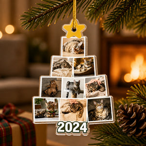 2024 Pet Photo Wreath Shape Ornament (9-Photo Collage) - Personalized Shape Ornament 9b9c14c8-a632-4609-8025-20c1b99e5214.jpg