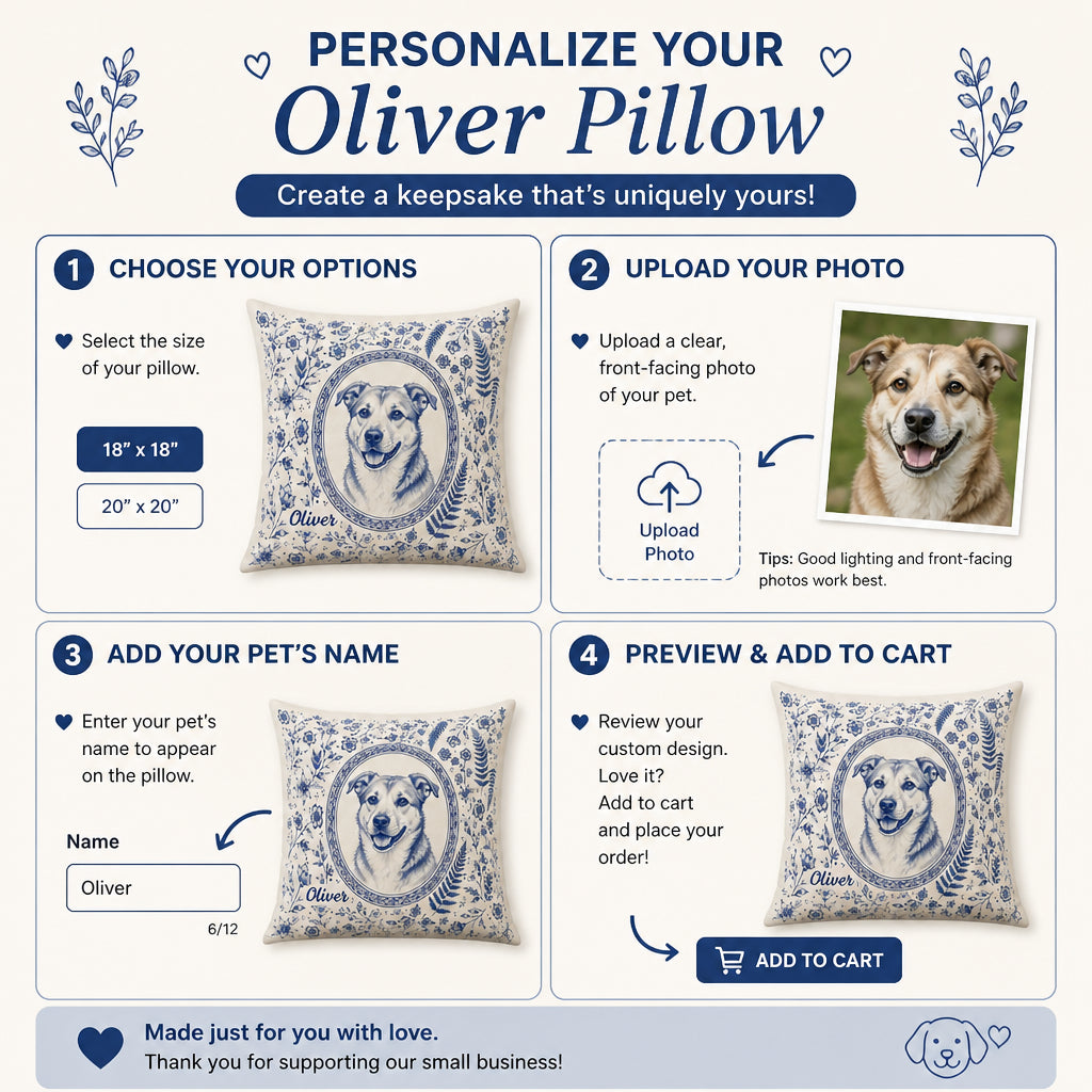 Vintage Toile Pet Cameo Pillow – Photo-to-Illustration with Name - Personalized Pillow 9bd0c8d7-1877-445c-851c-c5312a6ff7e1.jpg