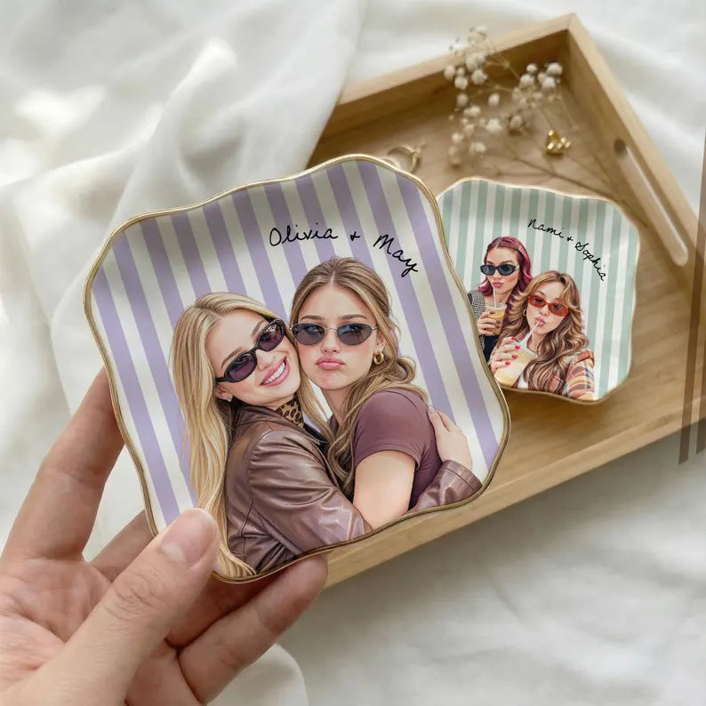 Personalized Friend Photo Ring Dish, Watercolor Portrait Keepsake, Custom Friendship Gift 9bdc1af3-faf0-4220-9040-8ce6ab409e09-gfgfg-5-.webp