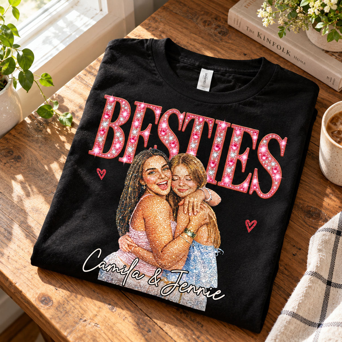 Rhinestone Trends Photo Comfort T-Shirt - Personalized Best Friend Birthday Gifts For Women, Besties, Sisters, BFF - Slay With My Bestie 9bf1c12f-b9f1-496a-ba46-057a5fd34b08-839ccecc-9a7e-4898-9cfb-705c6036542d.jpg