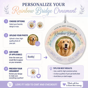 Rainbow Bridge Pet Memorial Photo Ornament - Personalized Aluminum Ornament 9c00d62d-120a-43e9-adfb-83782e0652af.jpg