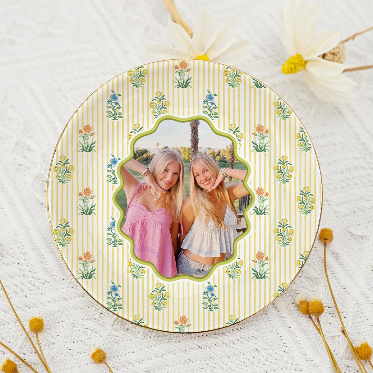 Personalized Photo Bestie Jewelry Dish, Best Friend Ceramic Trinket Dish, Bestie Striped Floral Ring Holder, Gift For Her 9c0c26b6-1dae-4117-80e7-0a301ff316d0-8.jpg