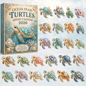 Pearl Sea Turtle Voyage Advent Calendar 2026 - 24-Day Festive Countdown, Acrylic Charms Blind Box - Gift For Turtle Lovers 9c200c3f-2373-4aab-a2bc-c8a2d012f374-pearl-turtles.png