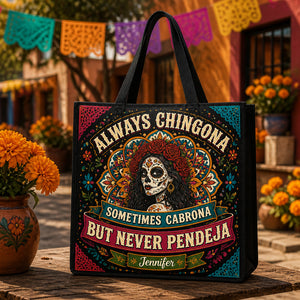 Always Chingona Sugar-Skull Floral Tote – Personalized Name - Personalized AOP Tote 9c38e00b-249a-4b2f-9b0a-22ba72d23ea8.jpg