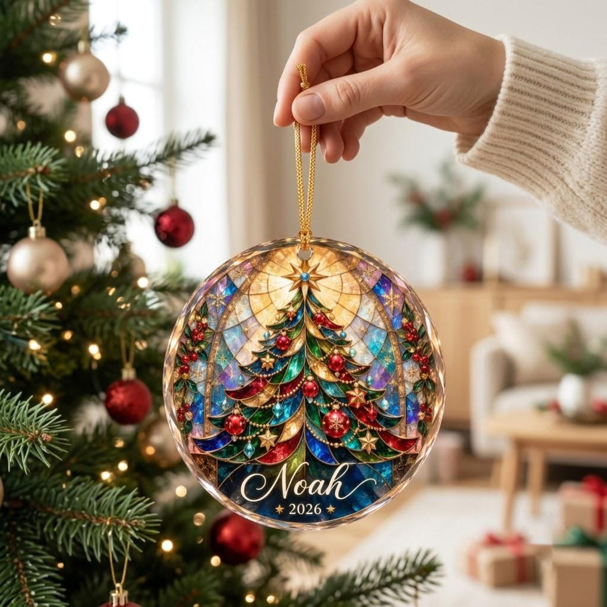 Custom Name Glass Christmas Ornament, Stained Glass Style Christmas Tree, Personalized Rainbow Holiday Decoration 2026 9c3b389e-32eb-4f92-b6f0-9af7a2c1882f-6.jpg