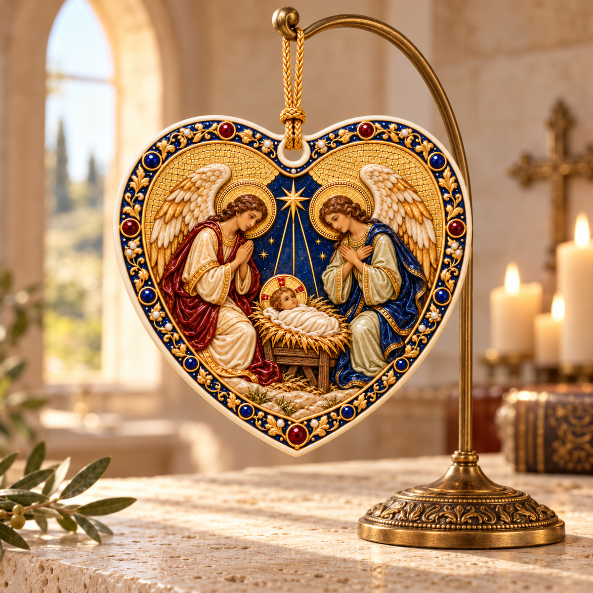 Angels Adoring the Christ Child – Personalized 3D Ceramic Heart Ornament | Sacred Christmas Décor & Christian Gift 9c3e0a51-9bf2-4ac3-bf2d-6ace3c38f884-Tr-i-tim-m-ng-c-b-ng-g-m-1.png
