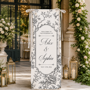 Custom Toile De Jouy Wedding Sign - Personalized Welcome Sign - Wedding Decoration 9c3f46b8-3e55-4ce0-a08e-d9b21e1ef1ed-banner-1.png
