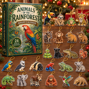 Rainforest Animals Life Advent Calendar 2026 - 24-Day Festive Countdown, Acrylic Charms Blind Box - Gift For Animal Lovers 9c595a93-0e48-47e6-9d15-e8bcfc5c49e1-animal-box-charms.png