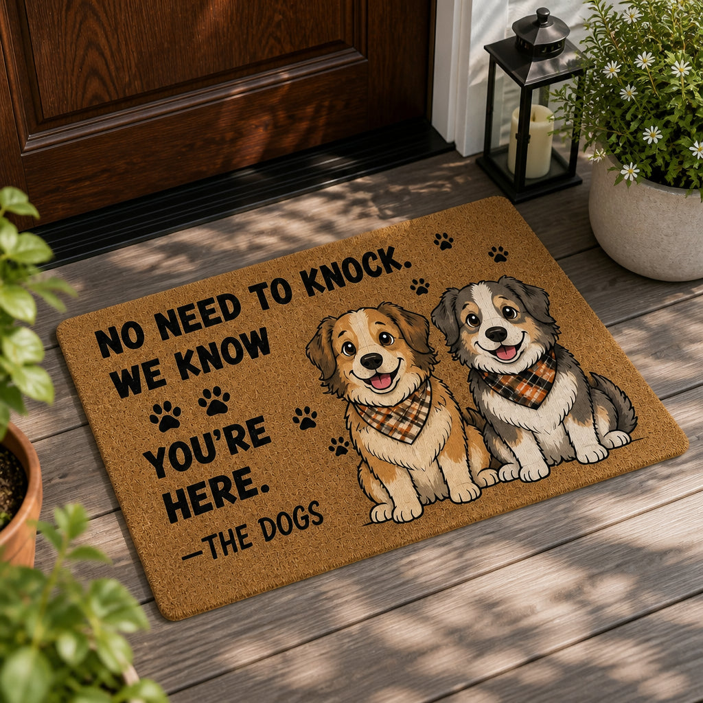 No Need To Knock Funny Dog Doormat - Doormat 9c685416-d30e-4984-bd88-b4f3b8ab5f3d.jpg