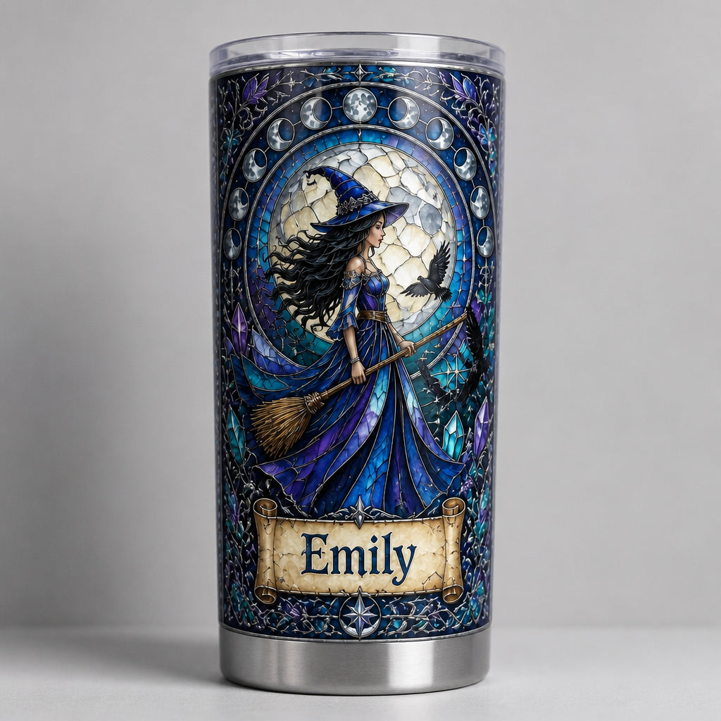 Personalized Stained-Glass Witch Moon Tumbler - Personalized Tumbler 9ca31069-d34c-435c-9513-590ce28ad71f.jpg