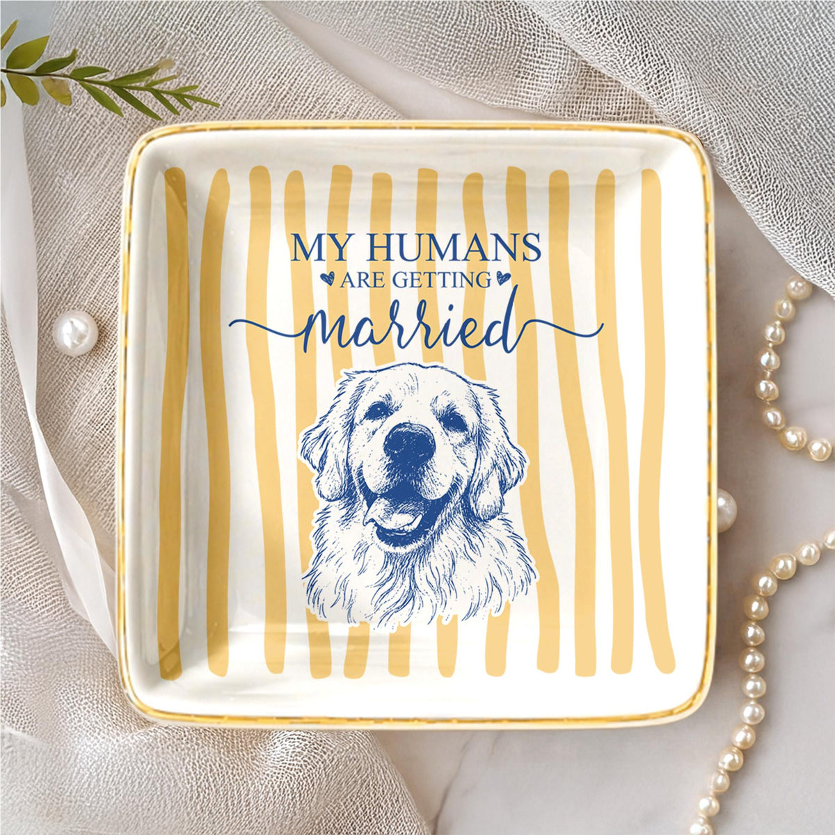 Custom Stripe Pet Wedding Ring Dish: Personalized Dog and Cat Portrait From Photo, My Humans are Getting Married, Engagement Gifts 9ca42633-48b1-42ed-9c63-c905bc9bb597-4.jpg
