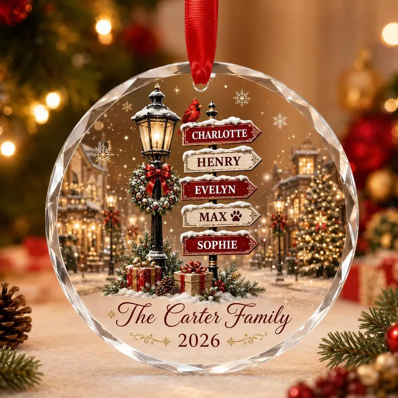 Personalized Family Christmas Ornament, Custom Name Crystal Glass Ornament, Family Christmas Keepsake, Snowy Village Holiday Gift 2026 9cabefb3-2b13-4749-80ab-abe958a4a290-gfggfff-1-.webp
